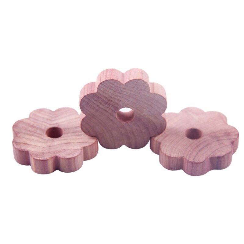 20 Pack Cedar Wood Rings, Aromatic Cedar Blocks,Natural Wood Hangers for Closets and Drawers, Clothes Storage Protector