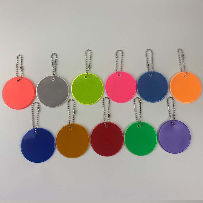 6cm schattige reflecterende smiley sleutelhangers, tashangers, accessoires, sleutelhangers voor zichtbaar verkeer, veilig gebruik 65mm