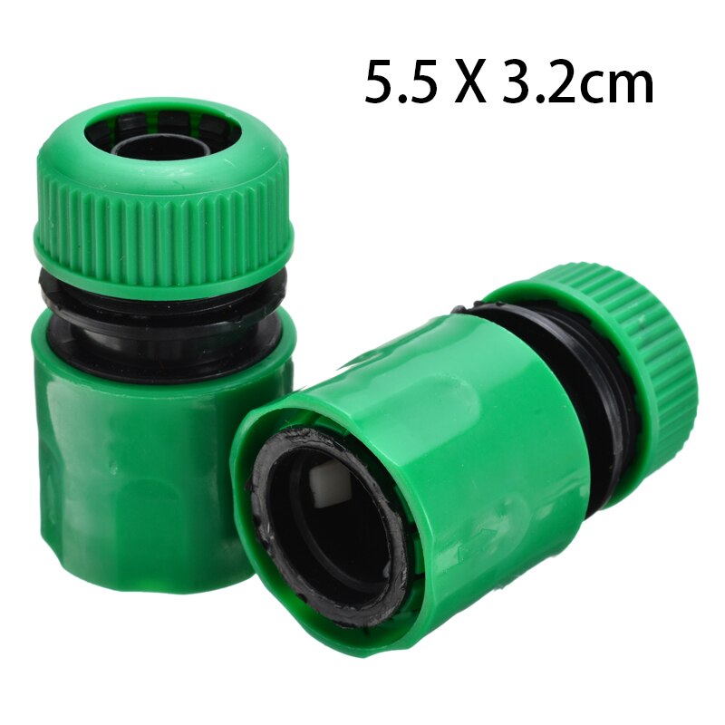 Connecteur de raccordement de tuyau vert, 5.5x3.2cm, 1/2 ", 5 pièces, pour le jardin, l'irrigation, le balcon, les fleurs