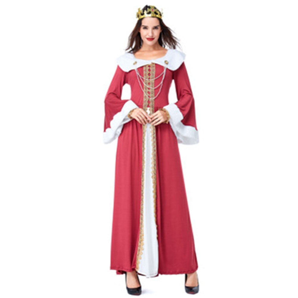 Halloween European Royal Retro Court Costume Christmas Party Masquerade British Aristocratic Queen And King Costume