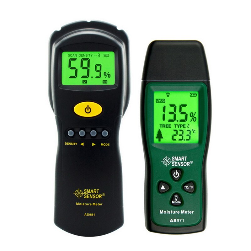 Handheld Two Pins LCD Digital Wood Moisture Meter , Humidity Tester Timber Damp Detector Paper Moisture Meter Test Range 2%~70%