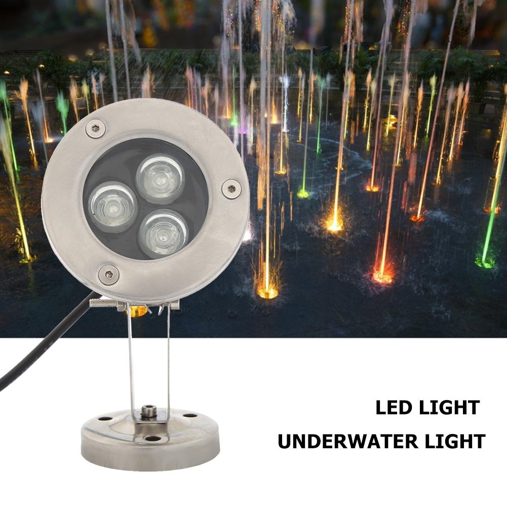 DC12V Underwater LED Fountain Lights IP65 Waterproof Swimming Pool Pond Lamp Good Transmittance and Uniform Lighting