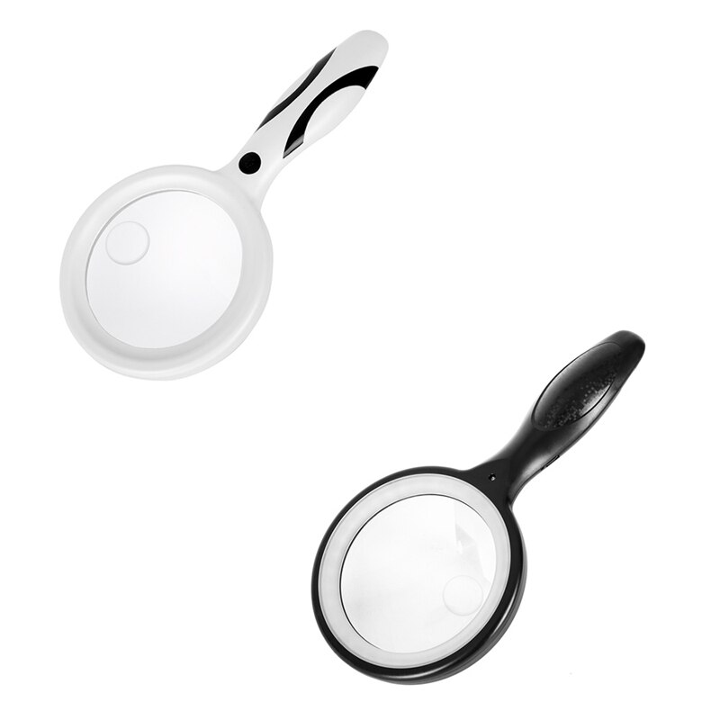 Magnifying Glass with Light, 5X 10X Magnification with LED Illuminated, Handheld Magnifying Glass