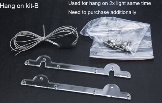 Chihiros, serie A PLUS, iluminación Led de Aquarum, luz de crecimiento para plantas, tapa o fijación colgante con Control remoto de brillo: Hang on Kit B