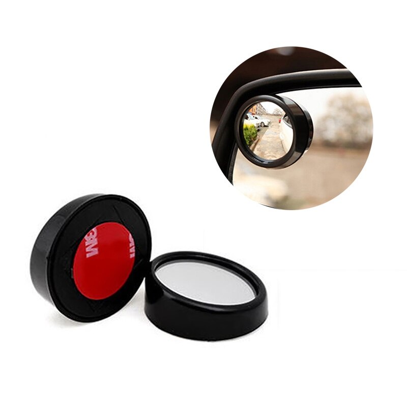1 paar mini achteruitkijkspiegels voor auto's, groothoek, ronde dode hoek zijspiegels, automatische bolle spiegels voor auto's, styling