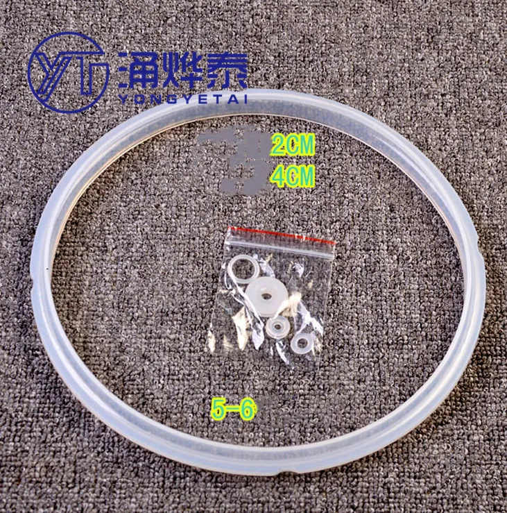 YYT Anillo de sellado de silicona de 22cm de diámetro interior, junta Universal para olla a presión eléctrica para ollas de 5L-6L, goma de