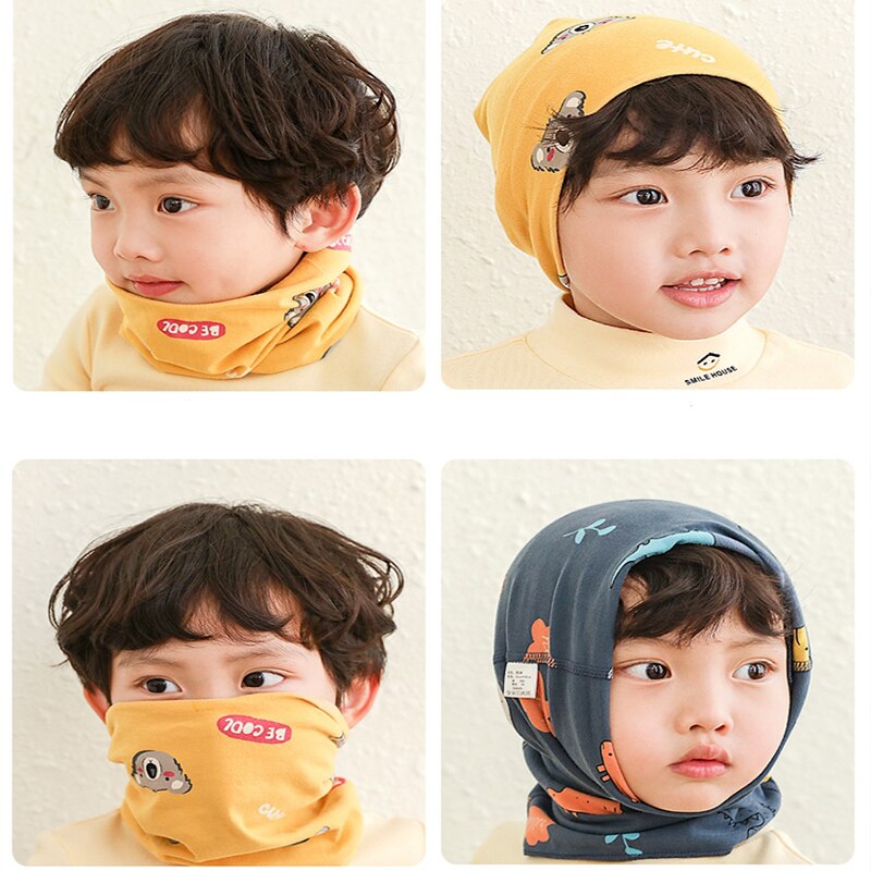 Euerdodo Kinderen Sjaal Kinderen Gezicht Cover Herfst Winter Baby Sjaal Katoen Jongens Meisjes Baby Sjaals Baby Kleding Accessoires