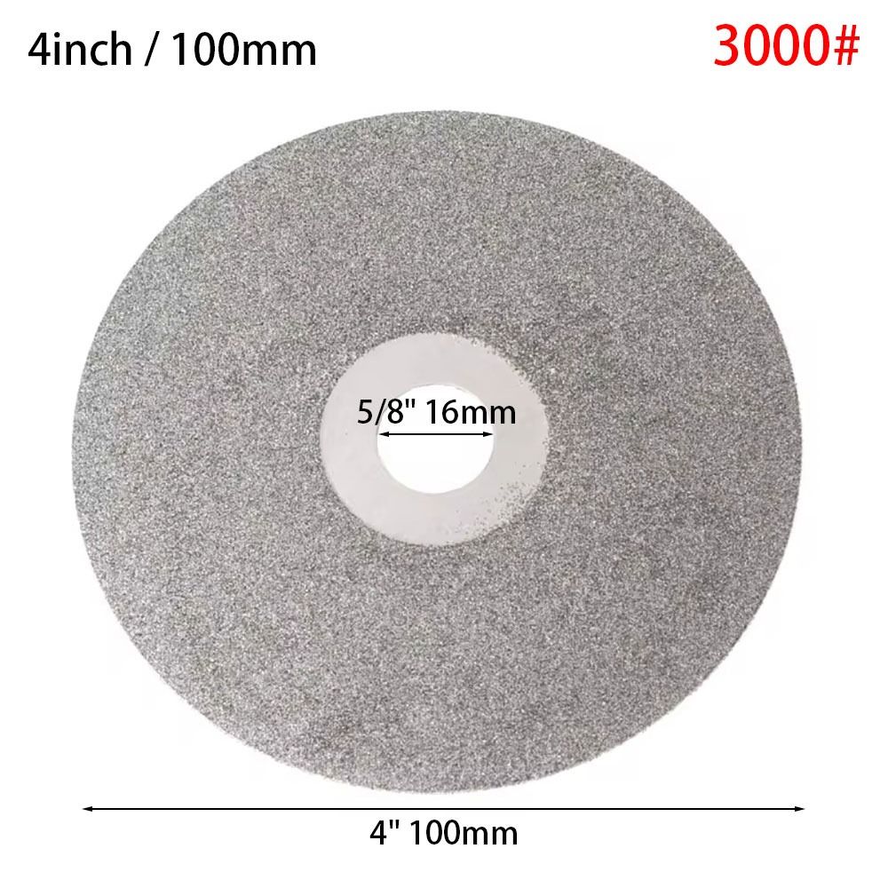 1Pcs Diamond Coated Diamond Grinding Disc 80-3000Grit Abrasive Disc Grinding Wheels Woodworking Tool 4inch 100mm: PURPLE