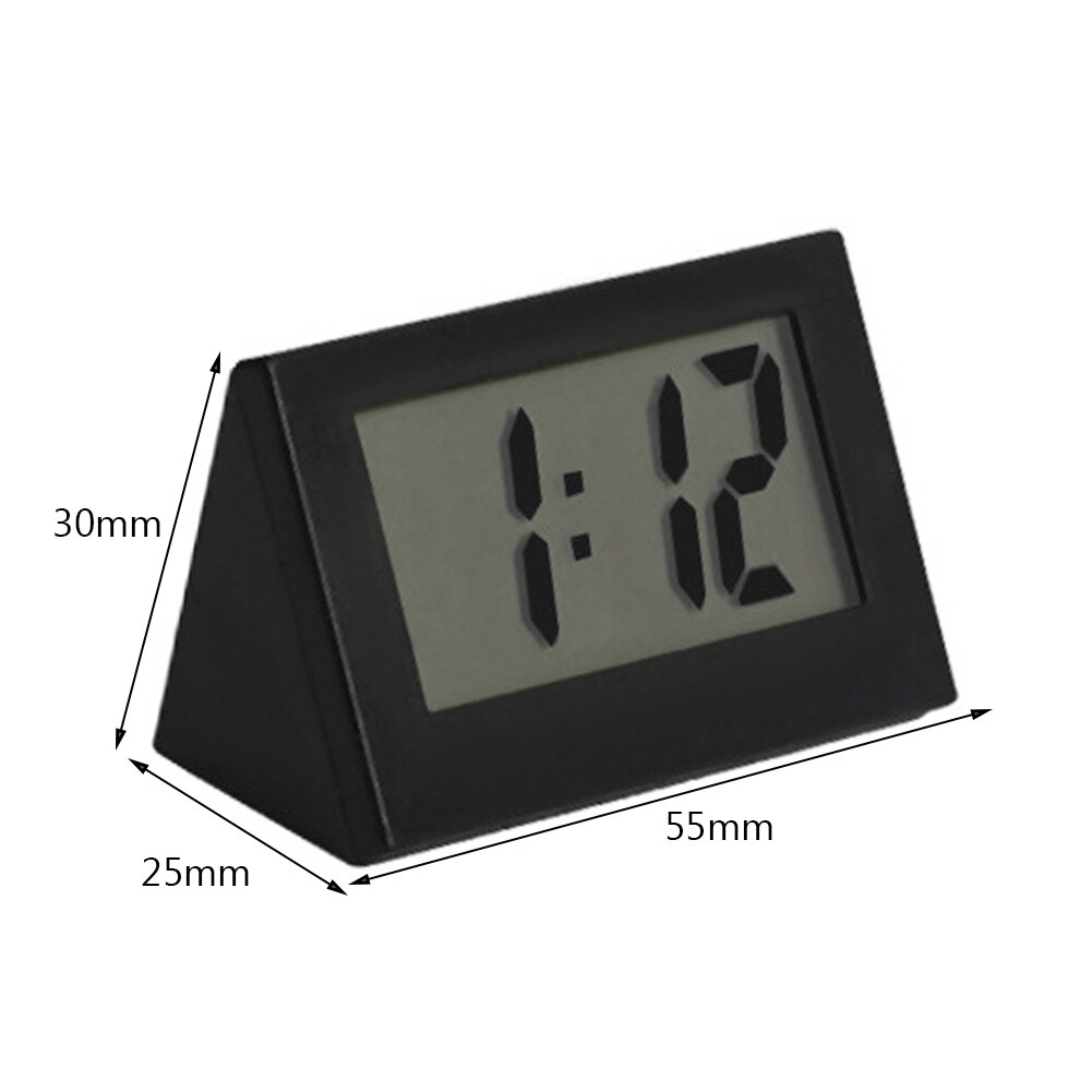 LCD Digital Electronic Desktop Time Countdown Alarm Clock Home Kitchen Electronic Digital for Home Office: Black