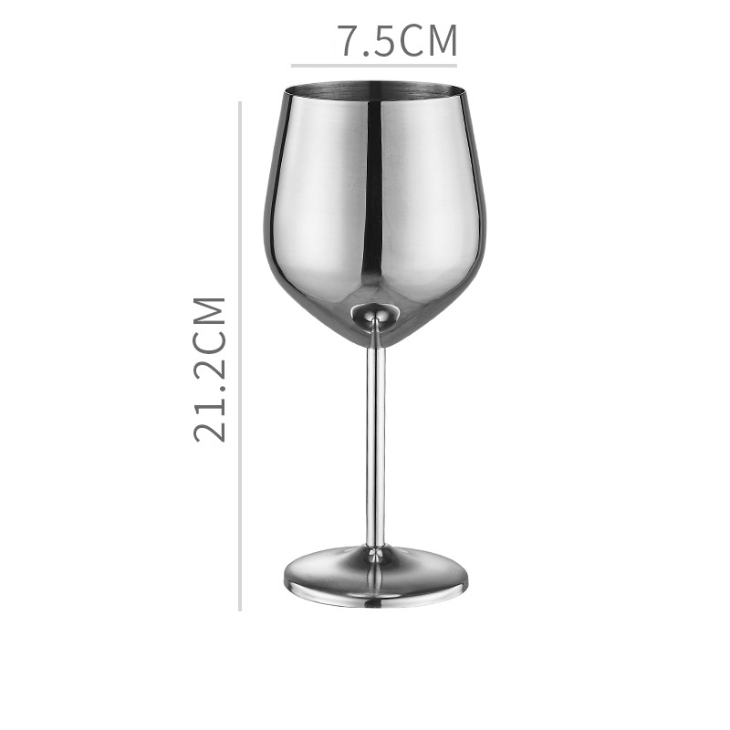 Copa de vino de acero inoxidable 304, copa de Martini, copa de cóctel de estilo Retro , Bar, restaurante, utensilios para beber en casa