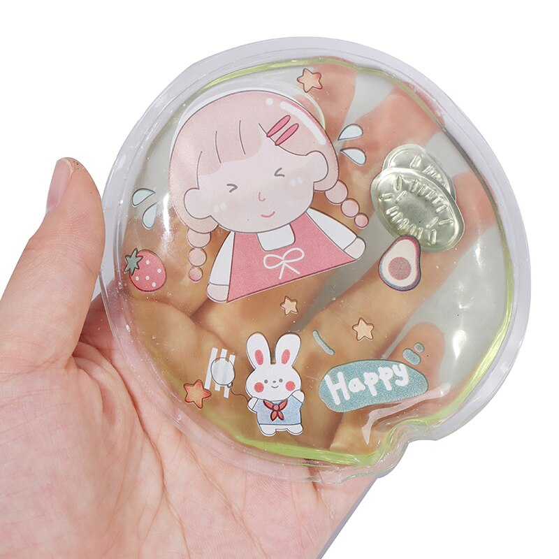 1PC Mini Winter Reusable Gel Hand Warmer Cute Funny Word Print Instant Heating Pack Warmer