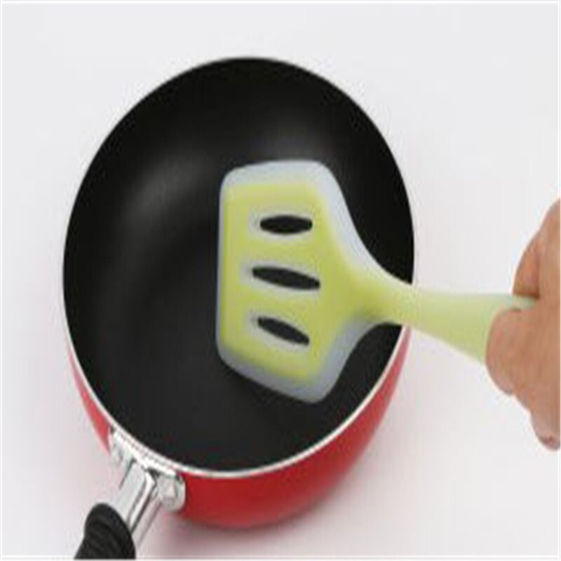 1 st livsmedelsgodkänd silikonspatel kökstillbehör kött bakverk gör-det-själv non-stick pan skiva truner matlagningsverktyg