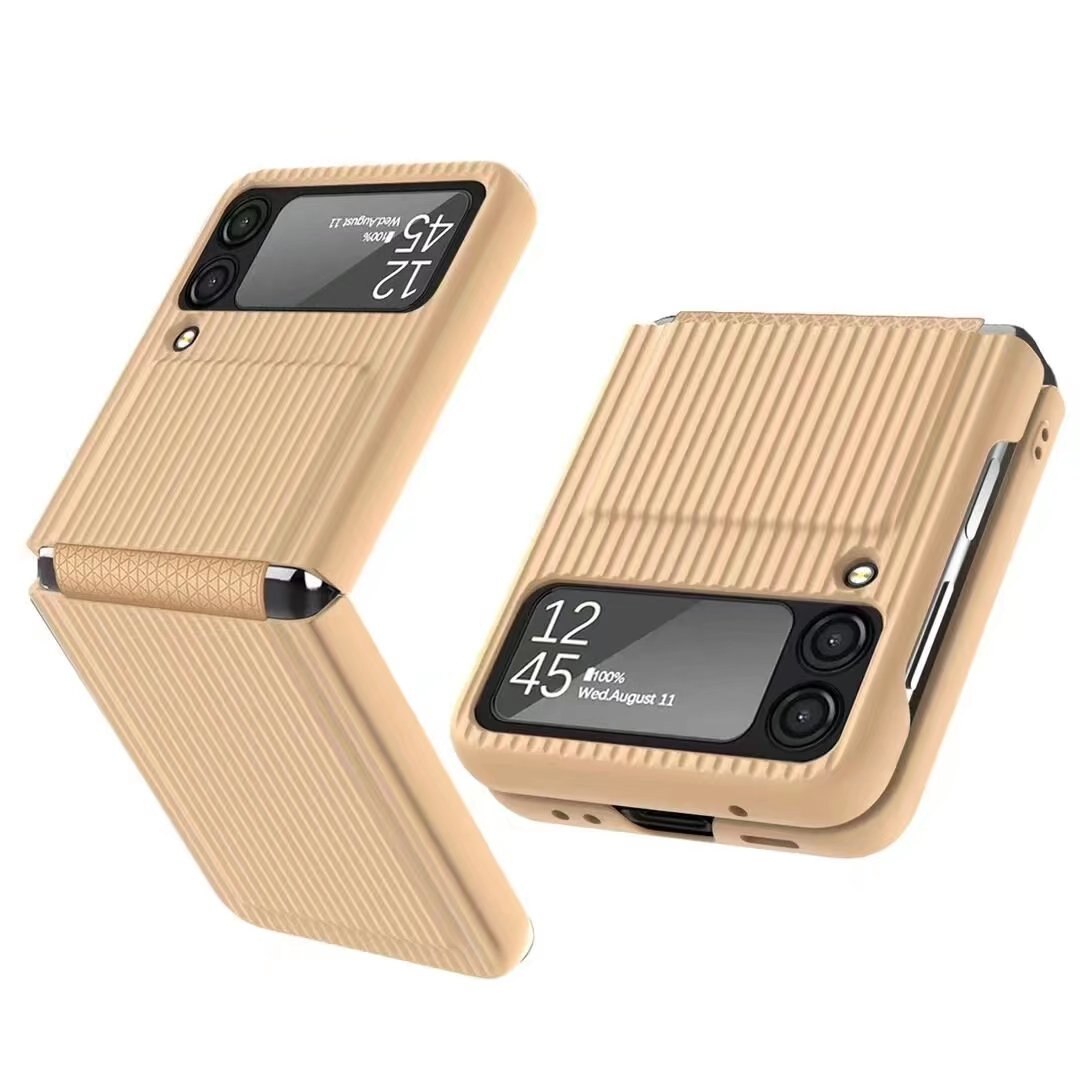 Vloeibare Siliconen Macaron Koffer Telefoon Case Voor Samsung Galaxy Z Flip3 Flip 3 5G Zachte Scharnier Film Screen protector Cover: Beige