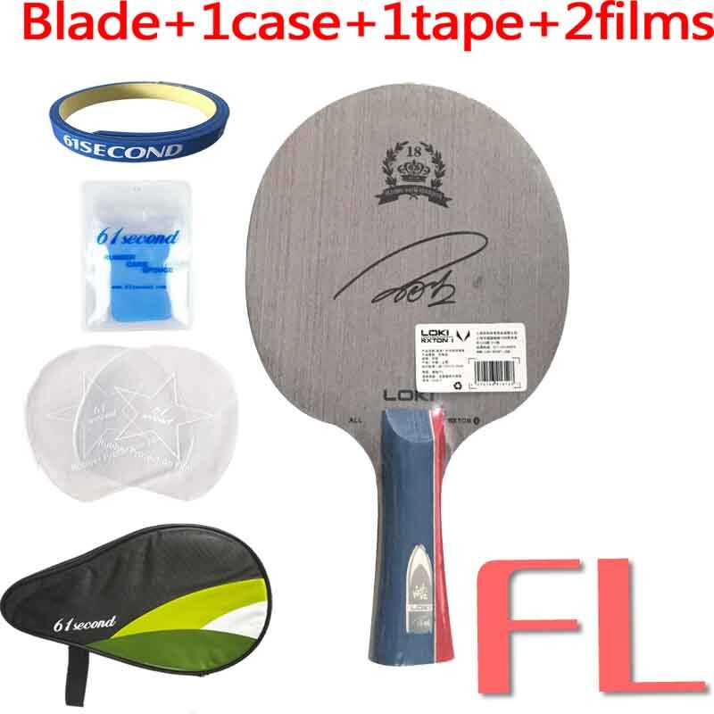 LOKI RXTON 1 Reinem Holz Tischtennis Klinge/ping pong klinge/tischtennis bat: FL with HM case