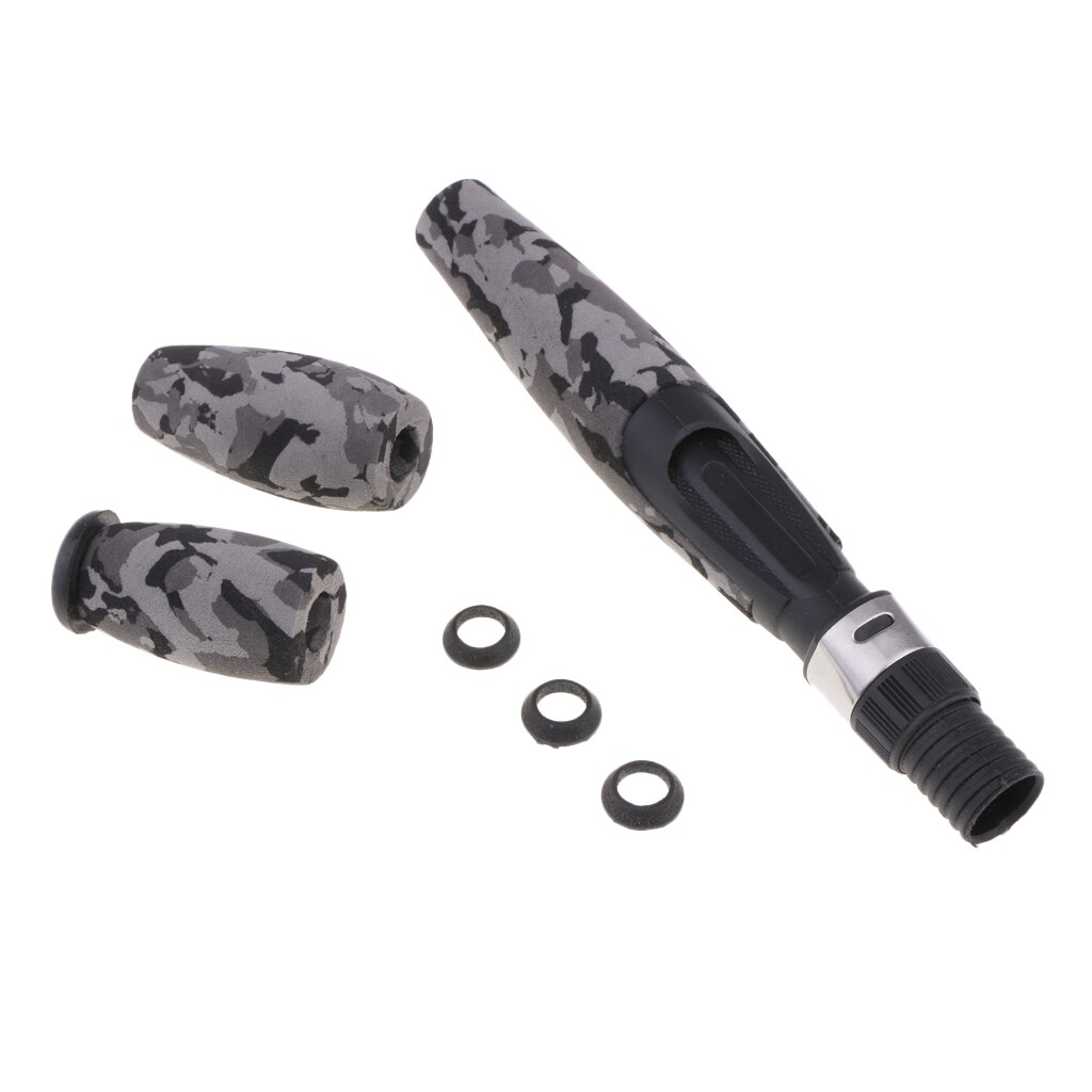 Baitcasting Fishing Rod EVA Handle Split Grip Kit & Reel Seat for Rod Repair