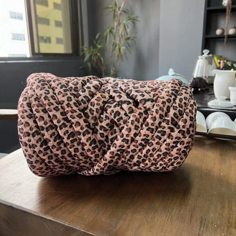 500G Thick Chunky Yarn Cored Cotton Wool Tube Yarn for DIY Blanket Hat Bulky Arm Roving Handwork Knitting Spin Yarn