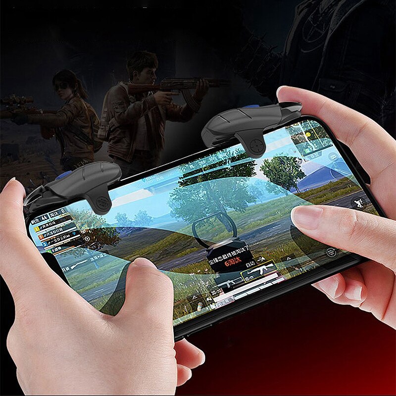 Manette de jeu pour Mobile L1R1, avec gâchette, bouton de visée et de tir, Joystick en alliage PUBG, antidérapant