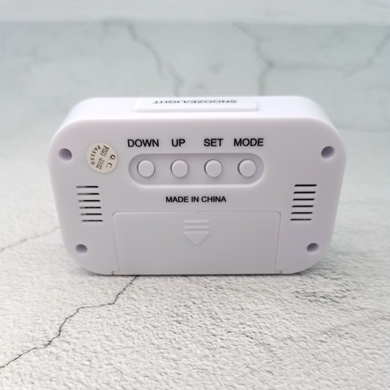 LED Digital Alarm Clock Electronic Digital Alarm Screen Desktop Clock For Home Office Backlight Snooze Data Calendar Desk Clocks