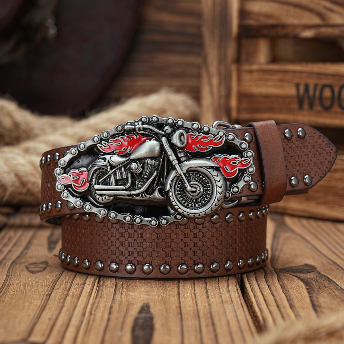 Masculino e feminino-Western-Cowboy-PU Couro-Cintos - Cinto de cavalo vintage com fivela gravada floral para jeans