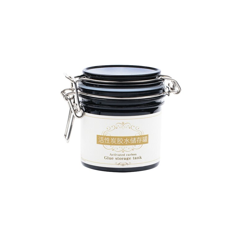 Durable Eyelash Glue Storage Tank Container Adhesive Stand Activated Carbon Sealed Storage Jar For Eyelashes Extension