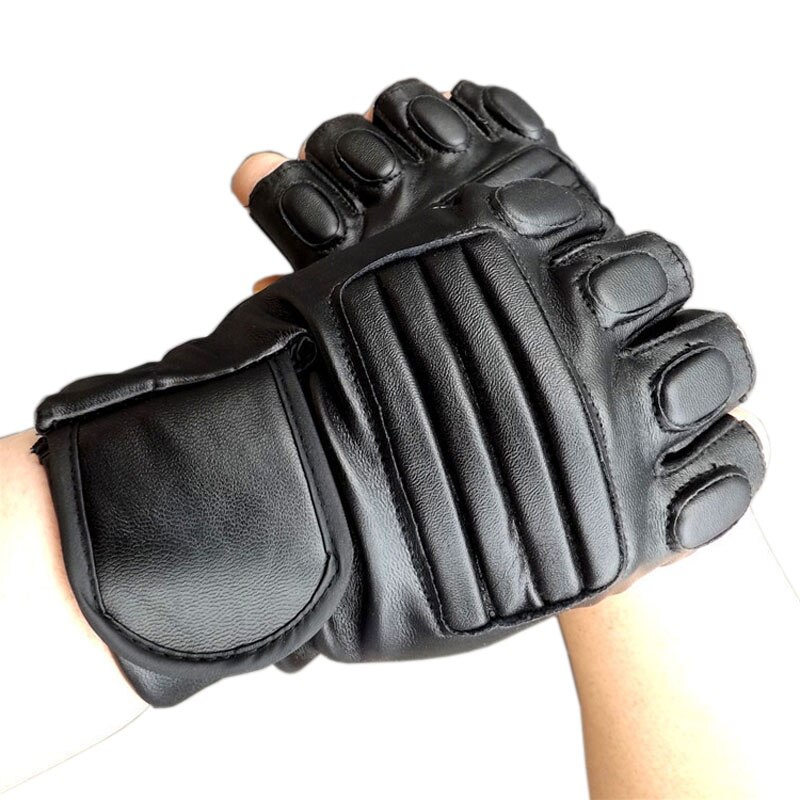 Half Fingers Adult Taekwondo Gloves Training Boxing Gloves Sanda MMA Karate Muay Thai Tae kwon do Protector Sport Glove: Black
