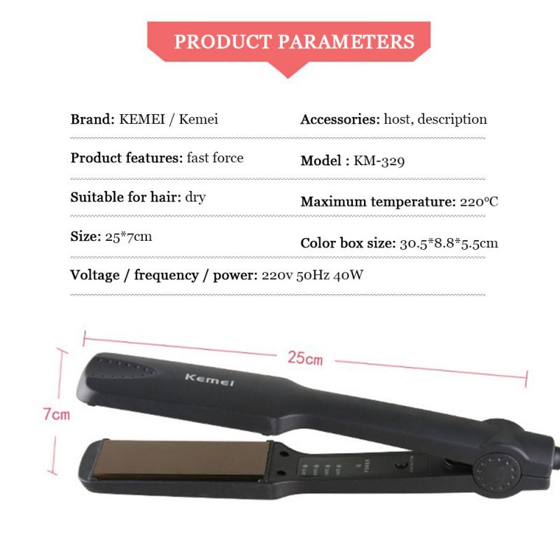 1Pc Mini Portable Electric Flat Iron Hair Straightener Fast Warm-up Tourmaline Ceramic Heating Plate Hair Styling Curler Tool