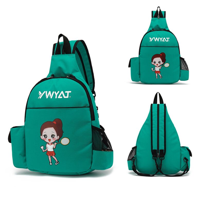 Nylon Badminton Bag Large Capacity Hold 2 Rackets Children&#39;s Tennis Racket Bag Portable Ball Sports Backpack Clothing Handbag