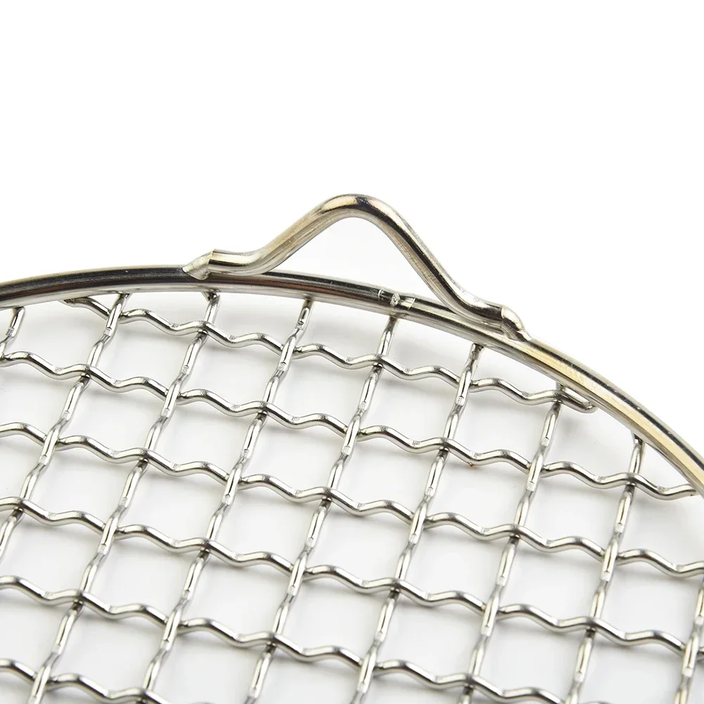 Round Cooling Baking Rack Versatile 201 Stainless Steel Wire Oven Grill Sheet For Barbecue Grilling Baking Drying BBQ Accessory