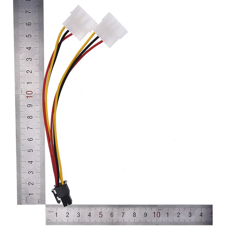 2 peças placa de vídeo gráfica 4pin a 6pin 6 p a 4 p transferência pci-e fio pci-e cabo de extensão da fonte de alimentação