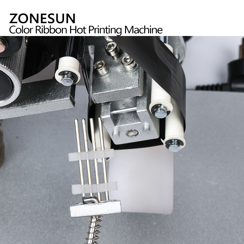 ZONESUN ZY-RM5 Coding Machine Color Ribbon Printing Machine Heat Ribbon Printer Film Bag Date Printer 220V/50Hz