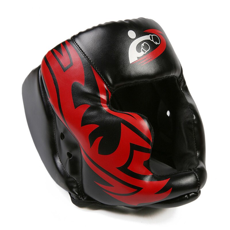 Wrestle Protective Headgear Adjustable Size PU Leather Soft Head Protector for Boxing XR