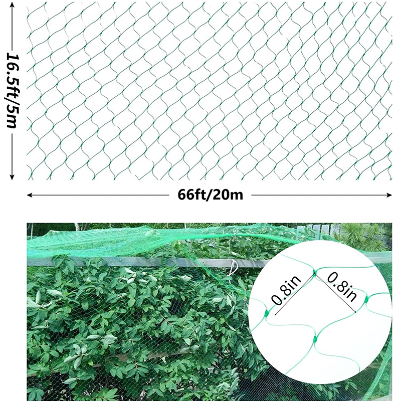 Red de protección antiaves de 20/10M, malla para plantas de jardín, protege plantas y árboles frutales de pájaros, ciervos, aves de corral, la mejor esgrima