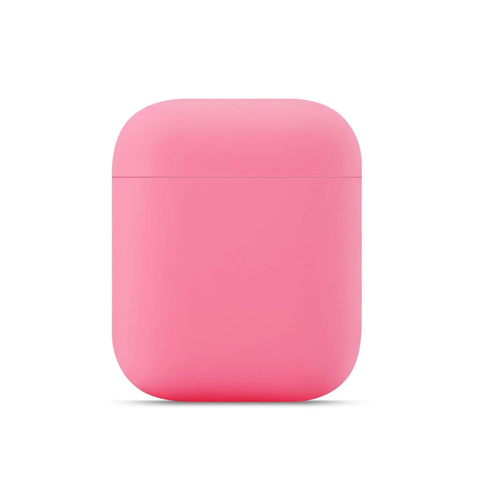 Funda de silicona para Airpods 2/1 cubrir lindo Airpods Ultra-delgada Airpods 2 MIFN auriculares para los Airpods 2/1 casos: Rose Red