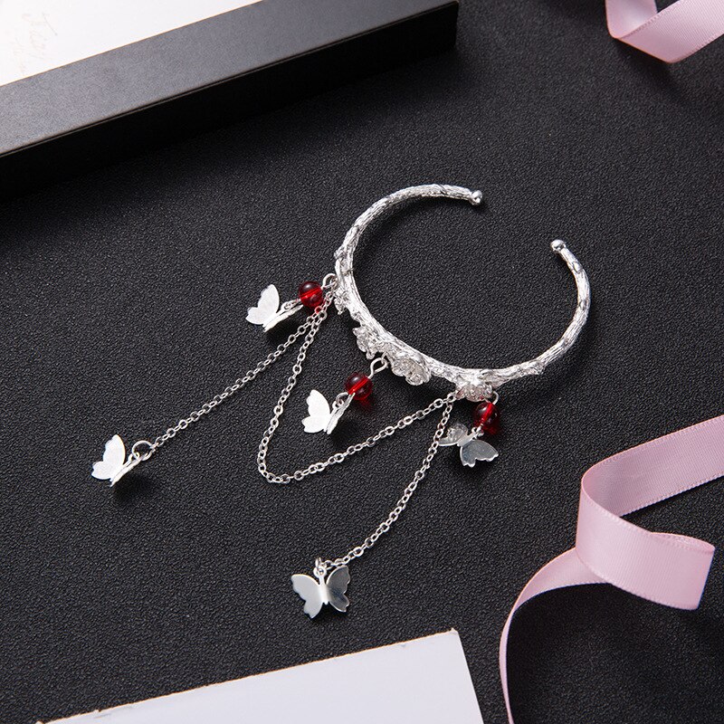 Pulsera celestial con de mariposa para mujer, brazalete de mariposa, hecho a mano: 6