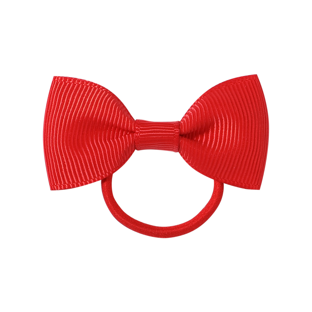 20 unids/lote Mini lazos para el cabello de Color sólido, banda elástica para el cabello para niñas, diadema, cinta de grogrén, accesorios para el cabello para niños