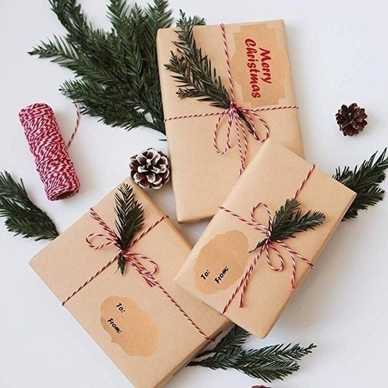 Adhesivo de Papel Kraft para escribir a mano pegatinas de conveniencia, sellado de etiqueta adhesiva de piel de vaca para clasificación de cocina, etiquetas de DIY, 300 Uds. Por rollo
