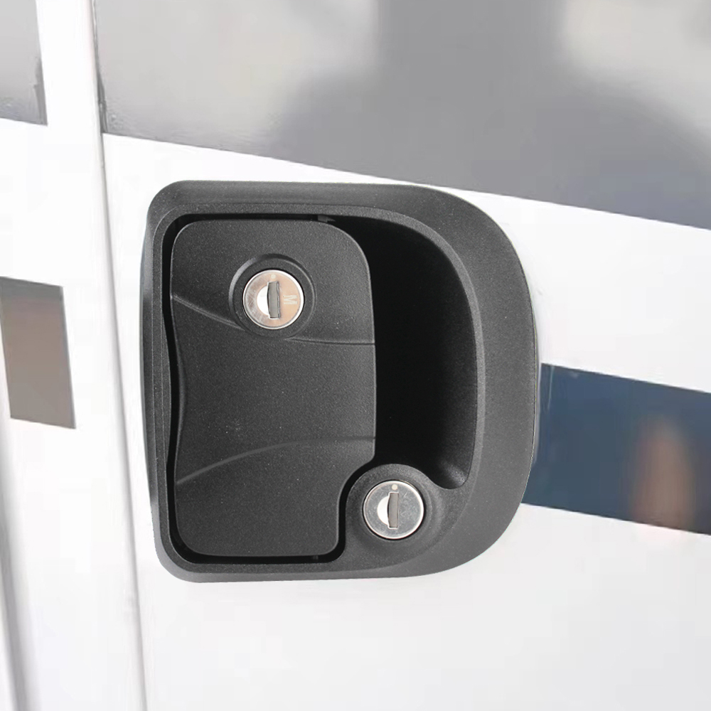 Double Open Door Lock RV Door Lock Replacement RV Camper Trailer Entry Door Lock Door Latch Handle with Keys Camper Accessories