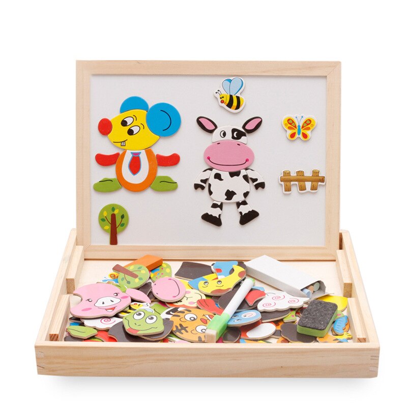 Baby Puzzels Speelgoed Houten Box Educatief Speelgoed Puzzel Set Van Tekentafel Educatief Speelgoed Voor Kids Early Learning Cognitie Speelgoed