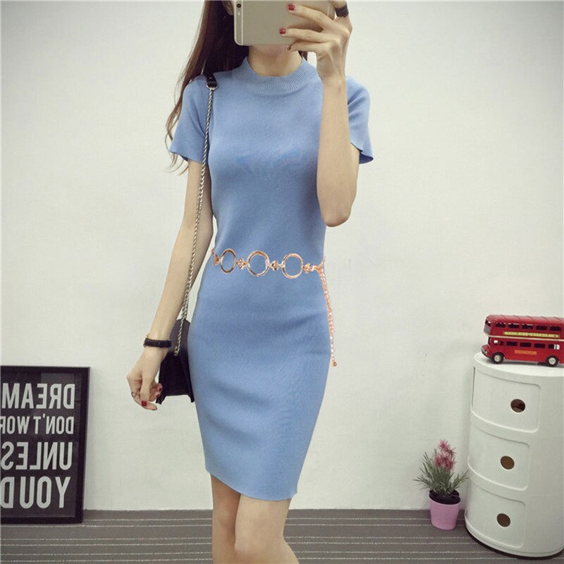 Girls Metal Waist Chain Gold Plated Belt Decoration Belt Women Circle Metal String Belts for Dresses