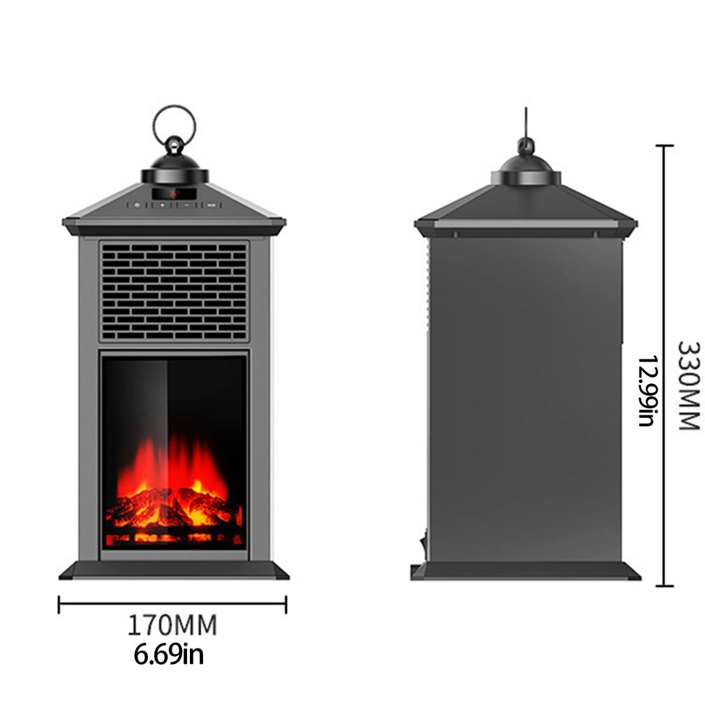 Portable Office Desktop Heater Household Bedroom Mini Portable Simulation Flame Mini Heater Small Heater