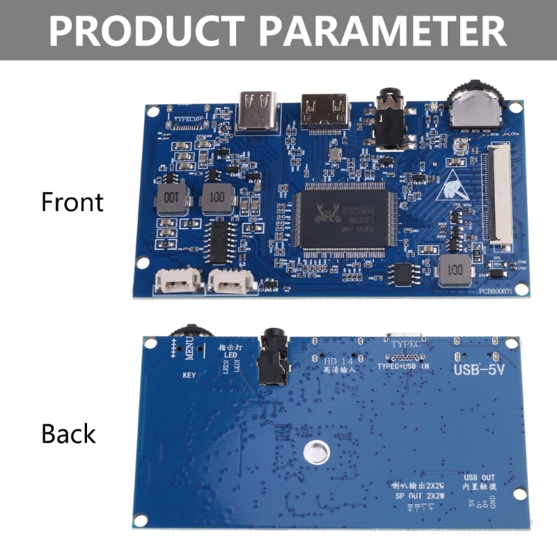 7 "8" und 10.1 "lvds Treiber platine typec usb angetrieben Unterstützung hdmi 1,4 Mini hdmico mpatible 40Stift lcd Anzeige treiber