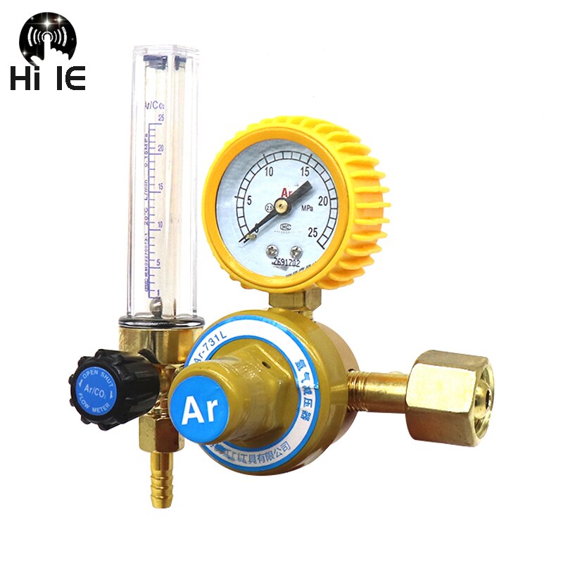 Oxygen/propan/acetylen/argon trykreduktionsregulator flowmåler gasregulator flowmåler argonregulatorventil