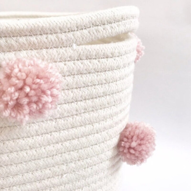 Cotton Rope Storage Baskets 12\" x 12\" Woven Baby... – Vicedeal