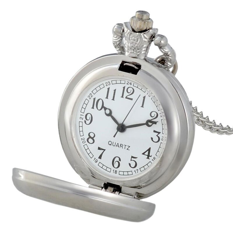 Klassisk bibelvers vintage kvarts fickur män kvinnor charm hänge halsband timmar klocka