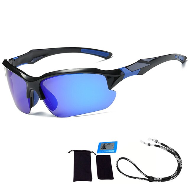Lunettes de soleil polarisées classiques pour homme, verres solaires pour la conduite, le Camping, la randonnée et la pêche, UV400, 2022: Blue