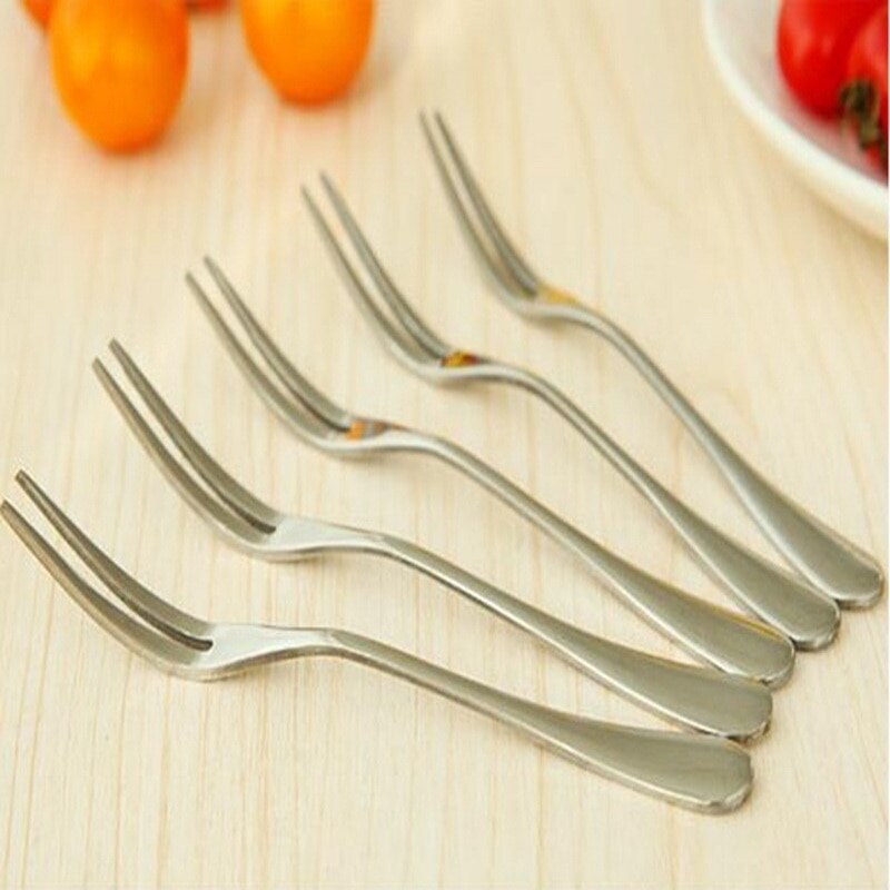 13 x 1.2cm rustfritt stål vest servise fruktgaffel skilt liten gaffel kake dessert fruktgaffel kjøkkentilbehør 1/2/3/4 stk.
