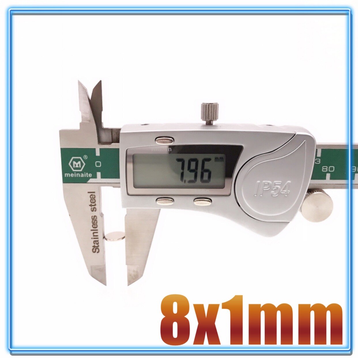 Disques magnétiques permanents Super puissants N35 en néodyme, 8x1mm, lot de 10/50/100/200/500 pièces