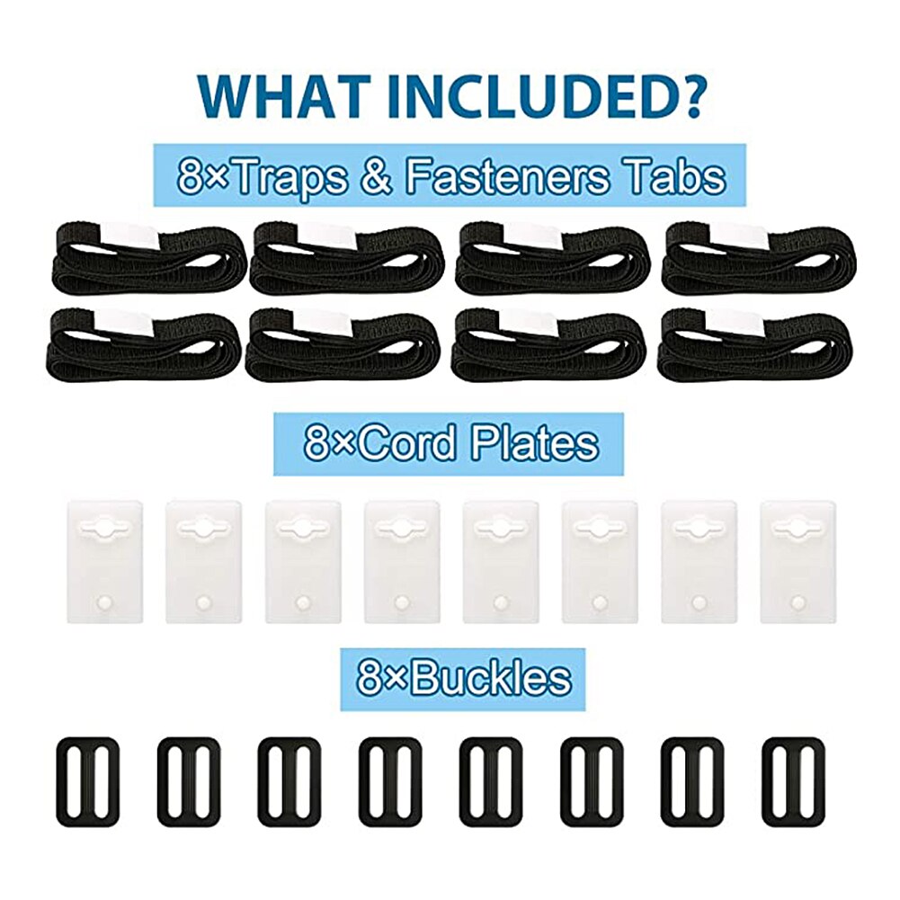 24PCS Pool Solar Cover Reel Attachment Straps Set Plastic Reels for In Ground Swimming Pool Solar Blanket Cover Reels Straps