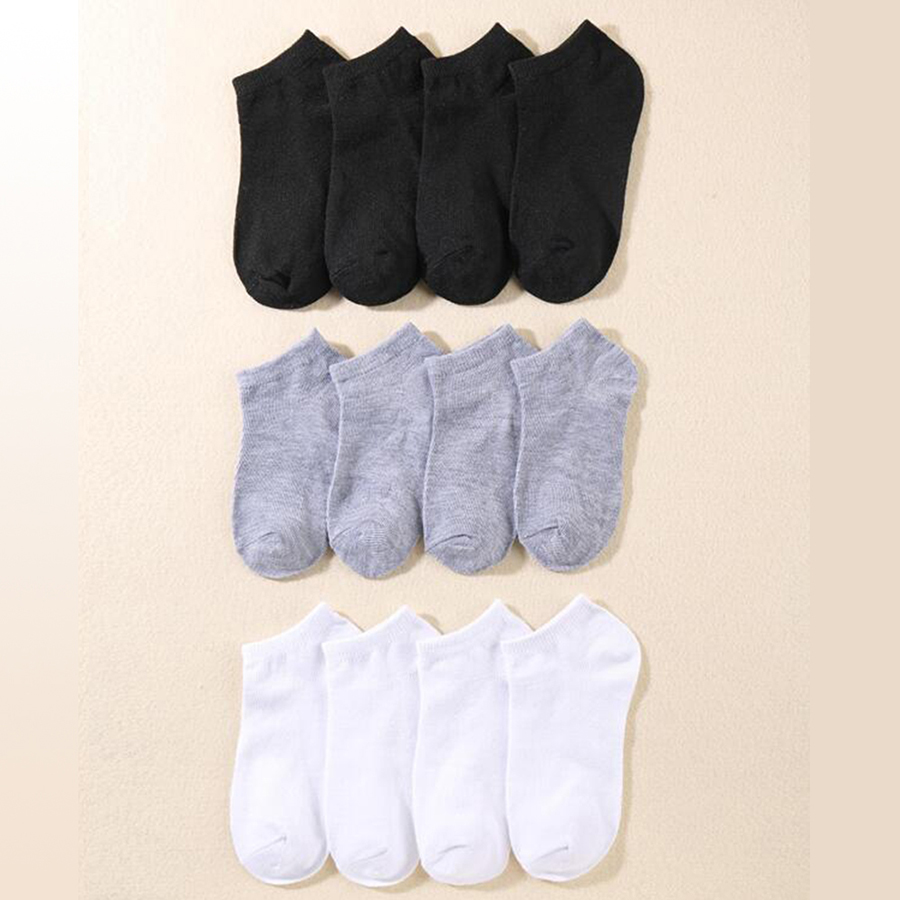 10/12/20/40 pares de calcetines náuticos para hombre, calcetines deportivos de negocios con absorción de sudor para verano y otoño, calcetines tobilleros suaves sin pilling de Color sólido