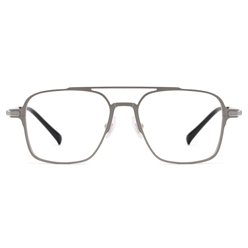 Men's And Women's Retro Ultralight Double Beam Spectacle Frame Pure Titanium Spectacle Frame Optical Spectacle Frame L5053